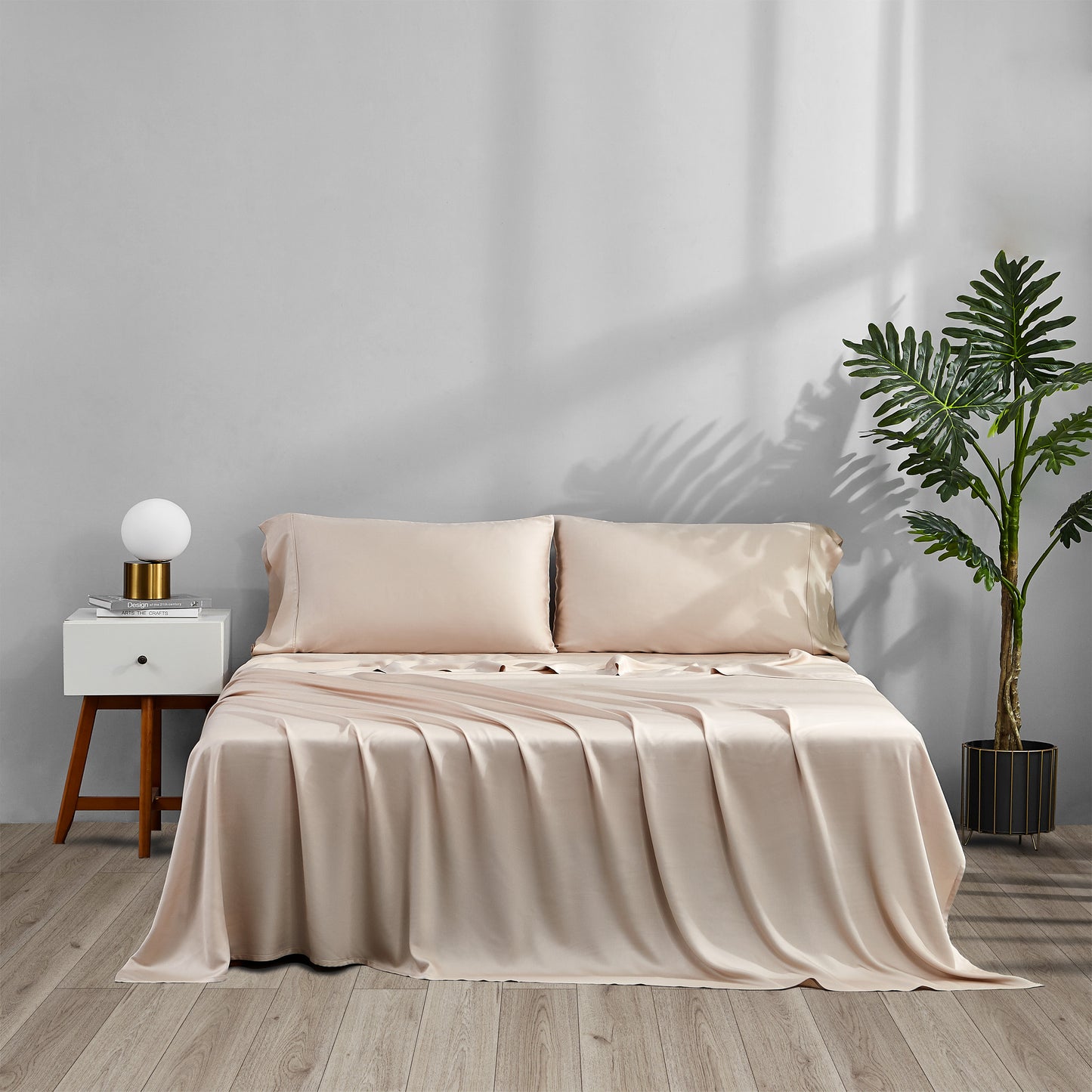 ACCURATEX Cooling Sheets - Viscose Made from Bamboo, Natural Cool Sheets for Hot Sleepers