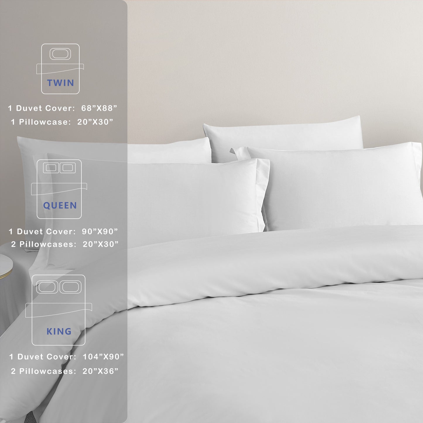 ACCURATEX Cotton Duvet Cover Set