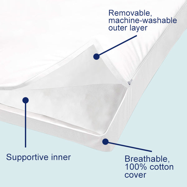 ACCURATEX Hybrid Pillows, Shredded Memory Foam Inner, 100% Cotton Cover Filled with Down Alternative Microfiber